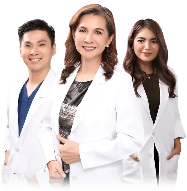 Photos of three doctors of Legazpi Eye Center